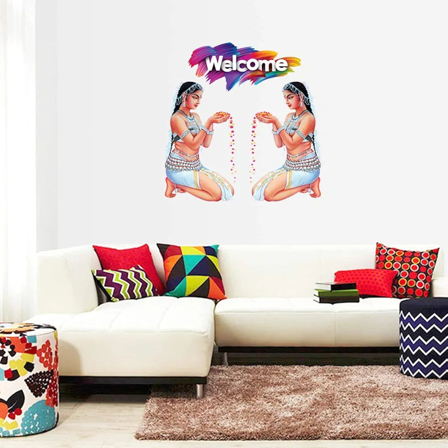 Rangoli Large Modern Art Wall Sticker Mullticolor Vinyl Sticker 40cm or 50 cm