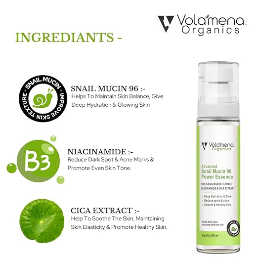 Volamena Snail Mucin 98 Power Essence Serum - 100 ml