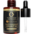 The Organic Forest Natural Fractionated Coconut Oil - Liquid Coconut Oil for Hair Skin - 30 ml