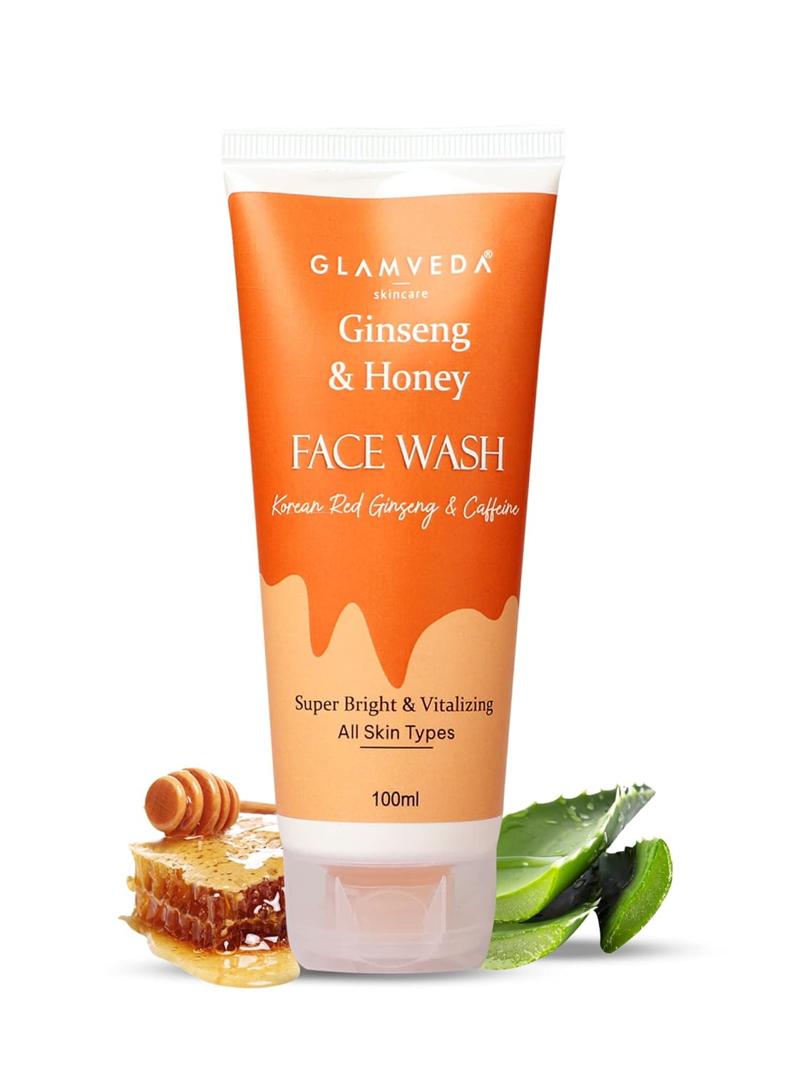 Glamveda Korean Ginseng & Honey Vitalizing Face Wash - 100 ml