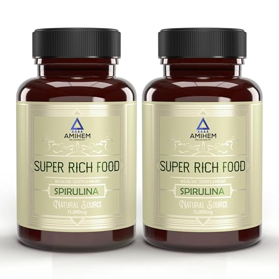 Amihem Spirulina Capsules- 30 Capsules (Pack of 2)