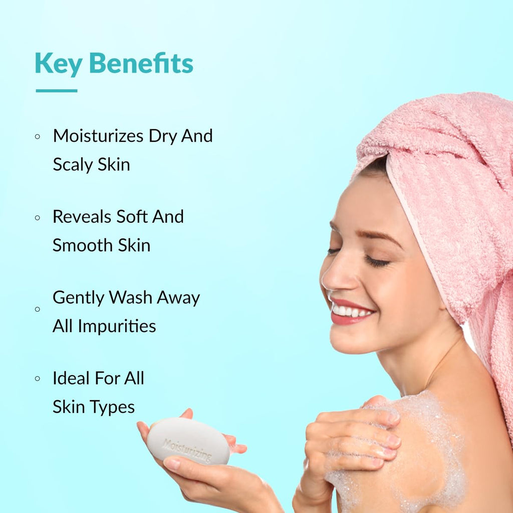 Fixderma Moisturizing Bar Soap for Dry and Rough skin | Hypoallergenic | Atopic Dermatitis Bar | Safe for All Skin Types | Provides Soft & Supple Skin- 100g
