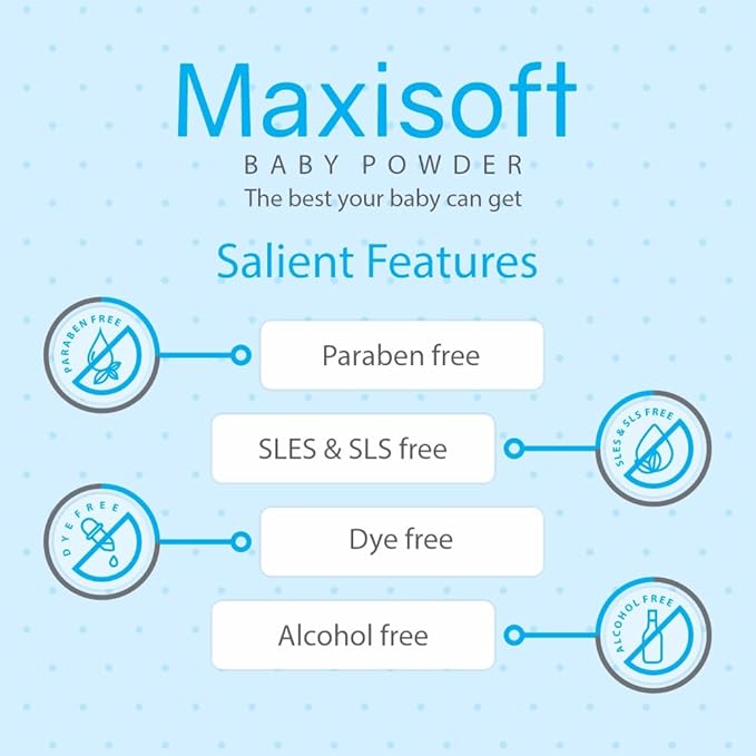 Maxisoft Baby Powder - 100 Gms | Pack of 2