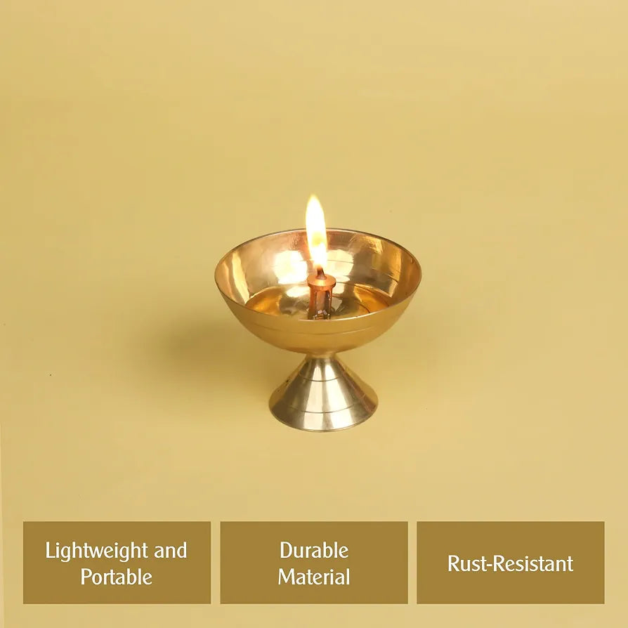 Shubhkart Nitya Pyali Diya 74 Gm Oil Lamp Pyali Stand