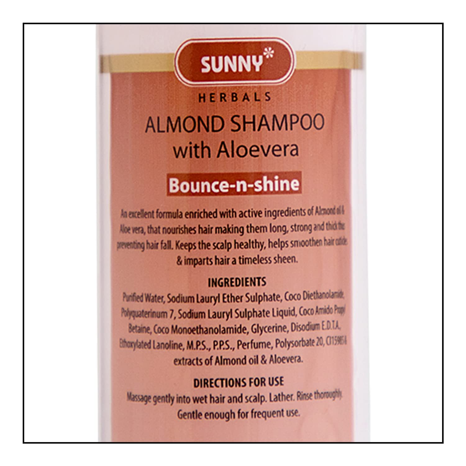 Sunny Almond Shampoo With Aloevera - 150 ml (Pack of 2)