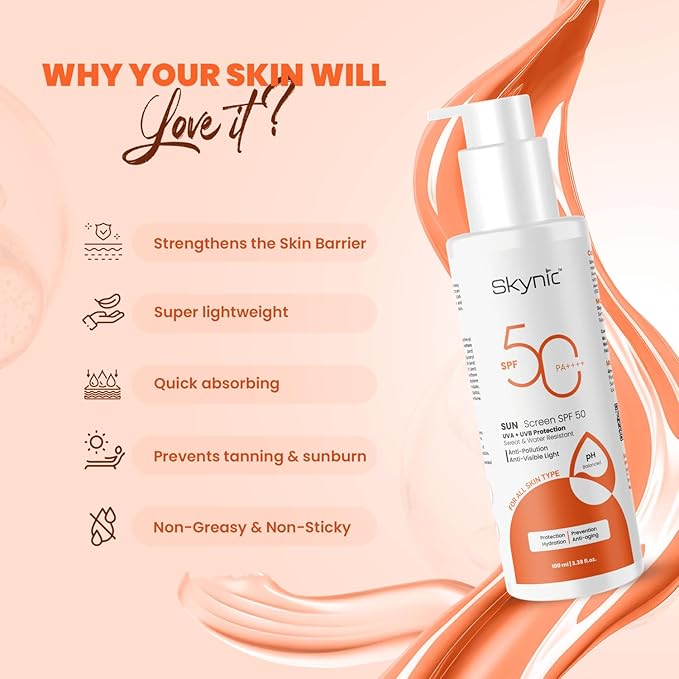 Skynic Ultra Light Spf 50 Pa++++ Sunscreen for Glowing Skin - 100 Ml