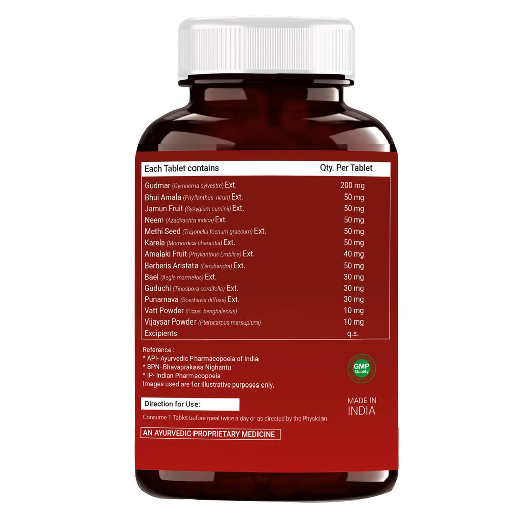 OSOAA Diabetic Care Tablets (Diabetos) | Karela, Jamun, Gurmar, Methi, Neem & Other Herbs | Supports Blood Sugar Management & Diabetes Care | 60 Veg Tablets