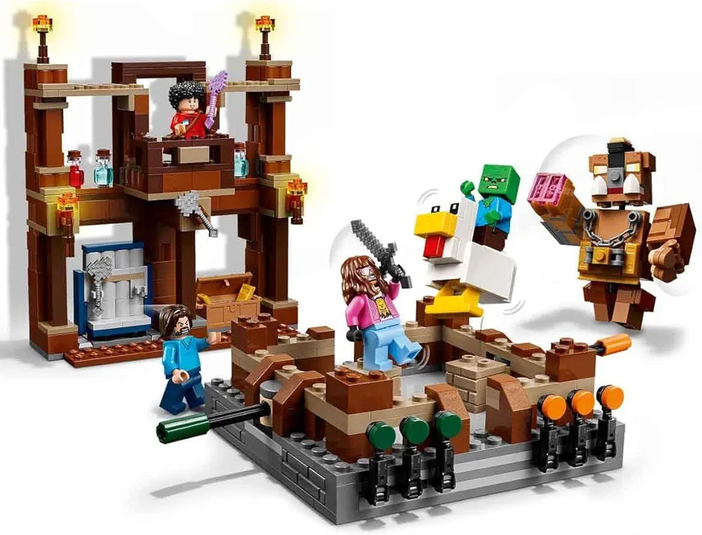 Lego Minecraft Woodland Mansion Fighting Ring Gamer Toy with Mob Figures 21272 Building Blocks Toys for 10+ Gift for Boys and Girls
