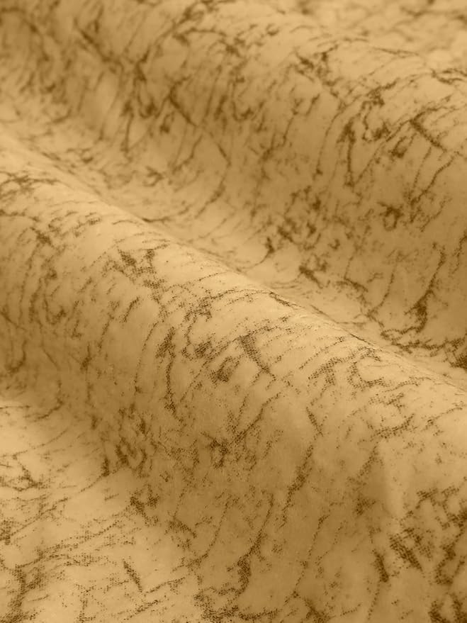 Cortina 2 Piece Solid Design Panel Eyelet Velvet Door Curtains | 7 Feet | Ligth Brown