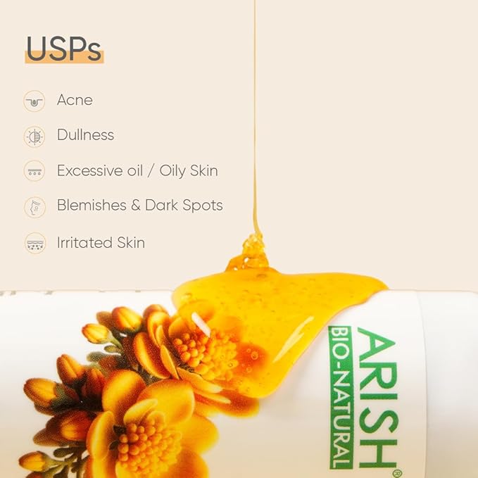 Arish Bio-natural Haldi Neem Face Wash - 100 ml