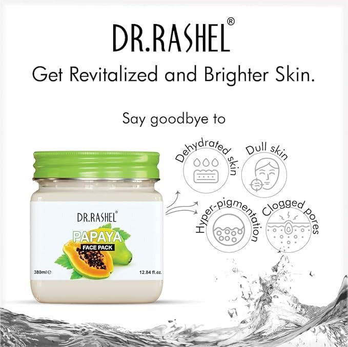 Dr.Rashel Papaya Face Pack for Glowing Skin - 380 ml
