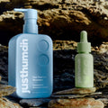 Justhuman Hair Restore Shampoo and Burgeon-up Hair Growth Serum Combo