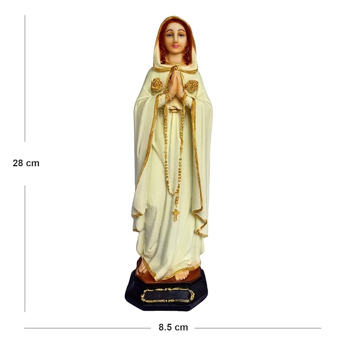 Newven Polymarble Rosa Mistica Catholic Wall Decorative Christian Statues