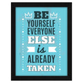 ArtX Paper Motivational Quotes Be Yourself Wall Frame Art Painting