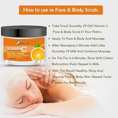 Kazima Vitamin C Face Scrub - 100 gms