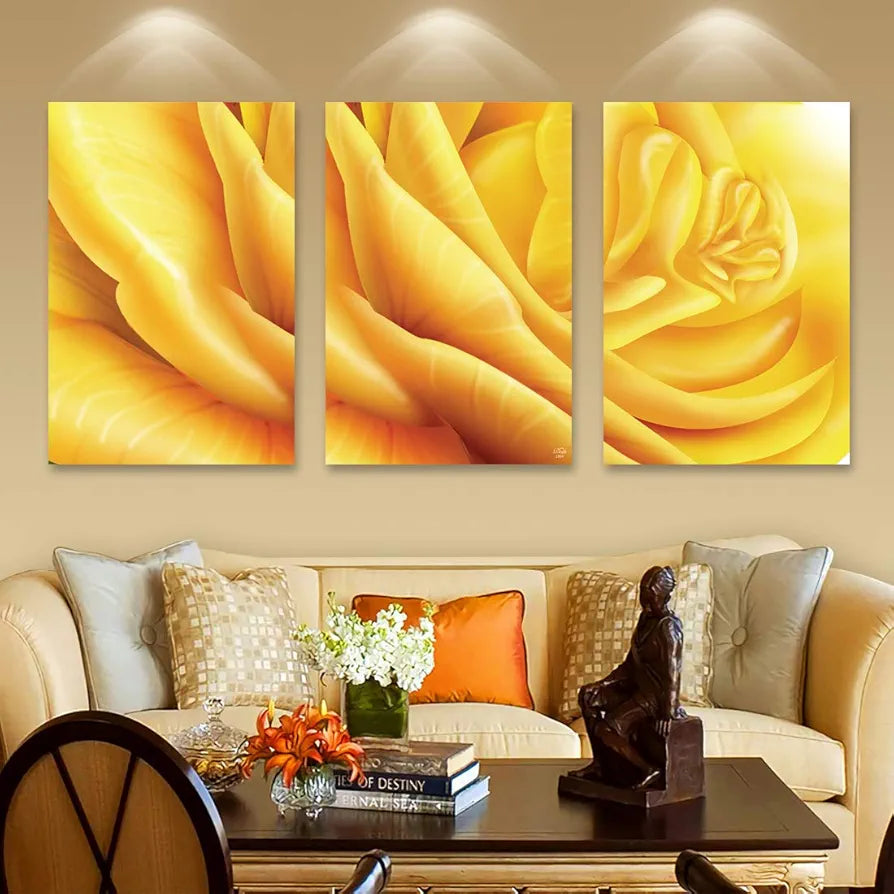 Rangoli MDF 3 Pcs Wall Poster 12x18 Inch Decorative Wall Art P-4 Design-21