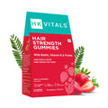 HealthKart HK Vitals Hair Strength (Strawberry, 60 Biotin Gummies) | With Zinc, Vitamin C, A, and E, Vegan, Gluten Free | For Healthier Skin, Hair, and Nails