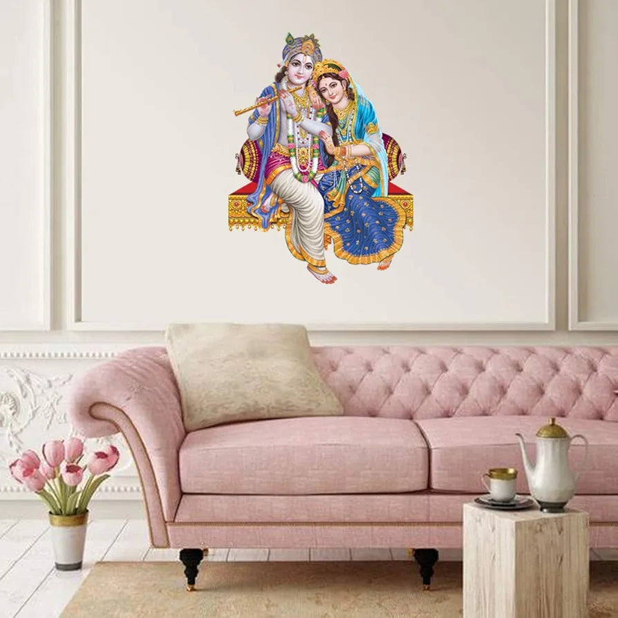 Rangoli White Glossy Vinyl Wall Sticker Premium Self-Adhesive Waterproof Parent-5 Design-21