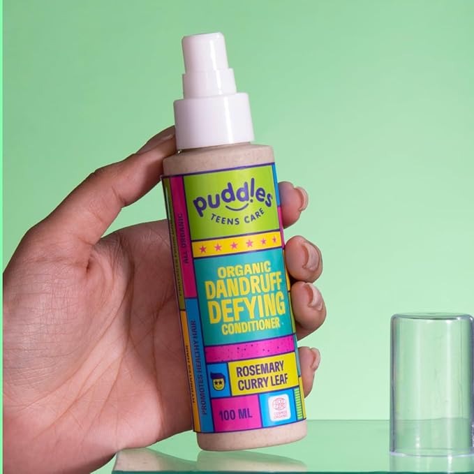 Puddles Teens Organic Dandruff Defying Hair Conditioner for Teenagers - 100 ml