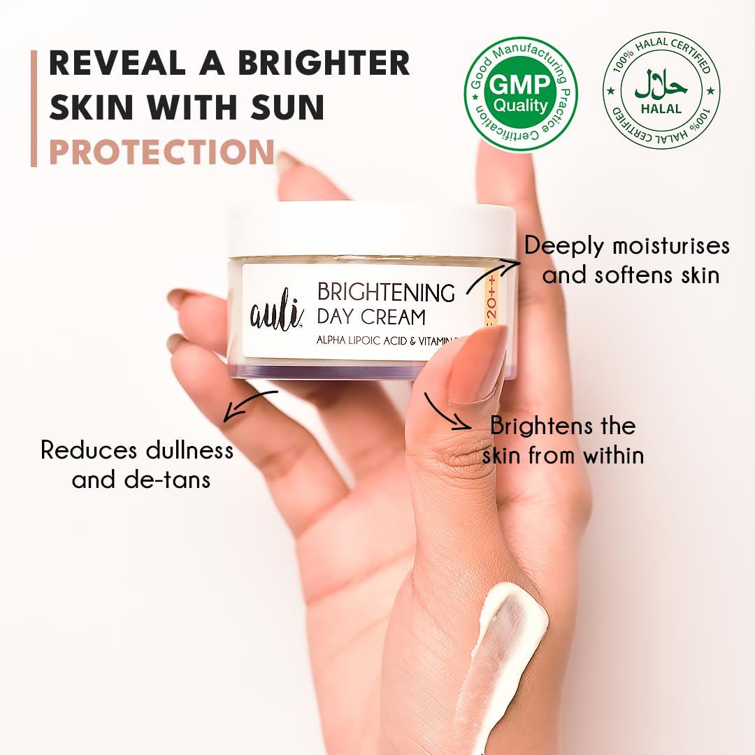 Auli Skin Brightening Day Cream with SPF 20++ - 50 gms