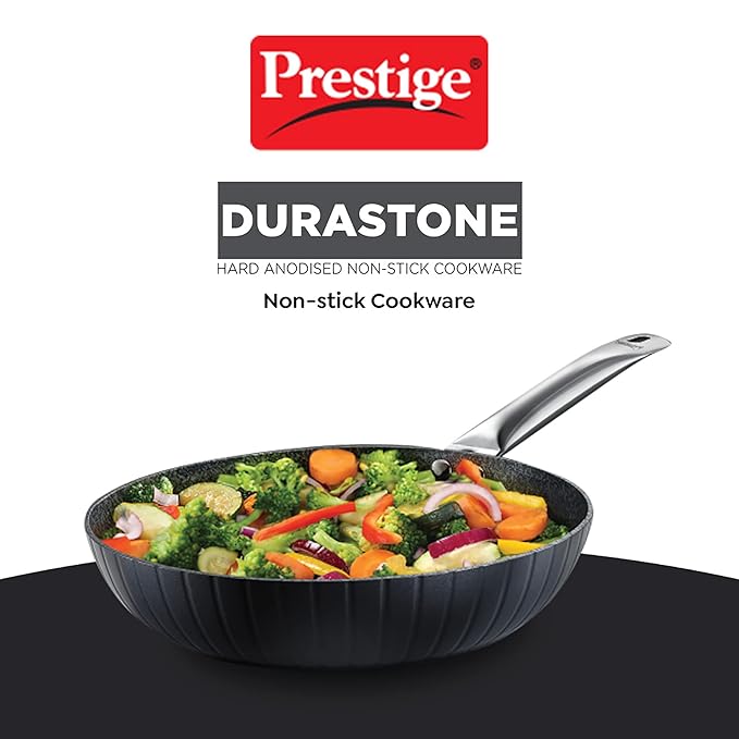 Prestige Durastone 28cm(2.6l) Hard Anodised Fry Pan With 6 Layers Non-stick Coating