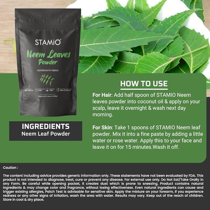 Stamio Neem Leaves Powder - 750 gms