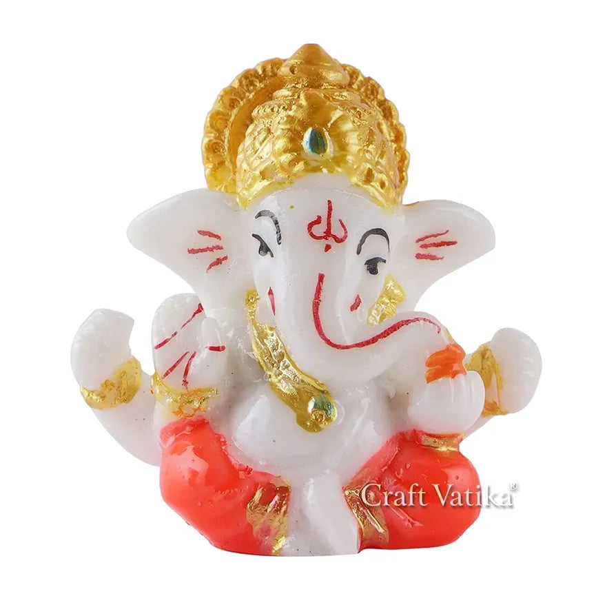 Ganesha Idol Ganesh Murti Showpiece - Car Dashboard Accessories Idols