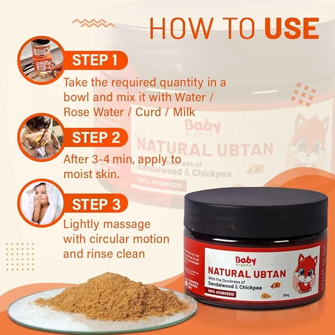 Babyorgano Natural Ubtan - 100 gms