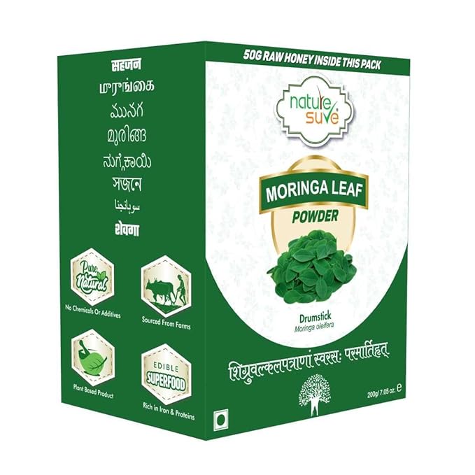 Nature Sure Moringa Leaf Atta Mix Powder with Raw Honey - 200 gms