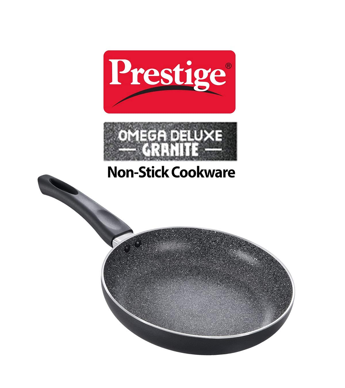 Prestige Omega Deluxe Granite Non-Stick Round Base Fry Pan 28cm - 3L