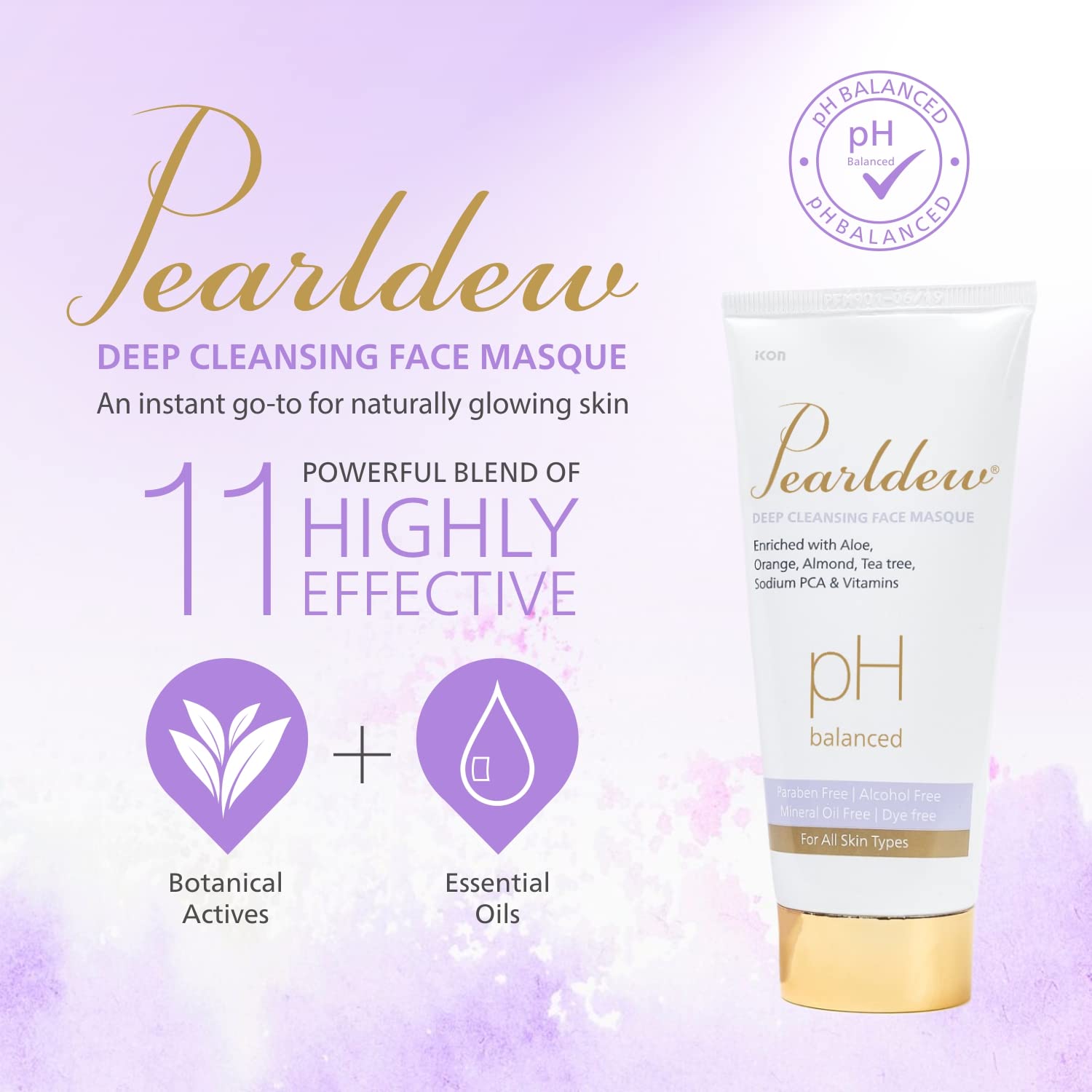 Pearldew Deep Cleasing Masque - 100 Gms | Pack of 4