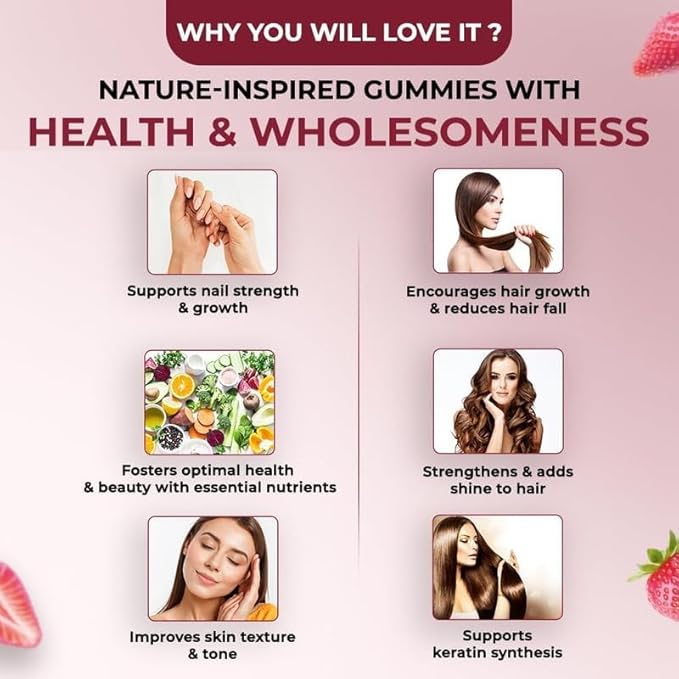 The Body Reserve DHT Blocker Biotin Hair Gummies No Added Sugar - 30 gummies