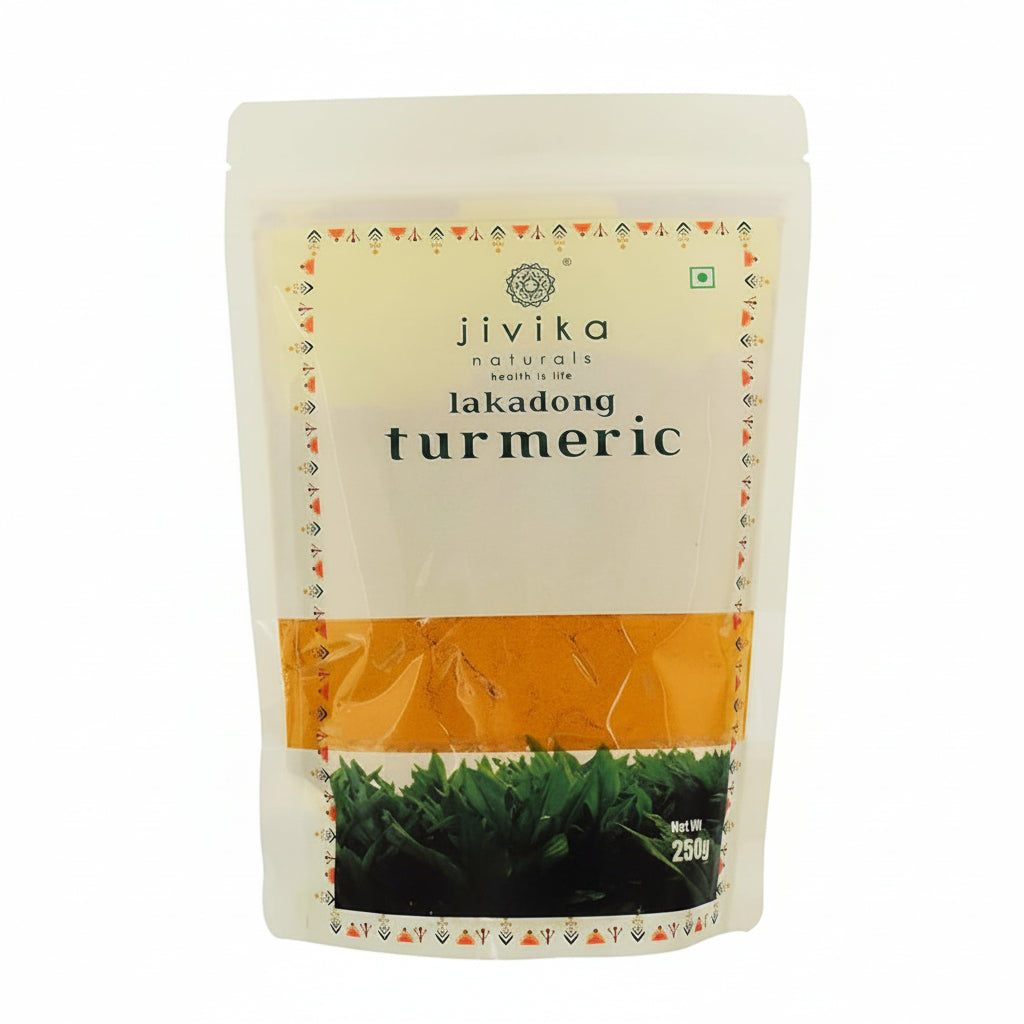 Jivika Naturals Nutrient Rich Lakadong Turmeric - 250 gms