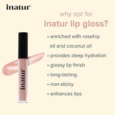 Inatur Angelic Glossy Lip Gloss for Girls - 2 ml