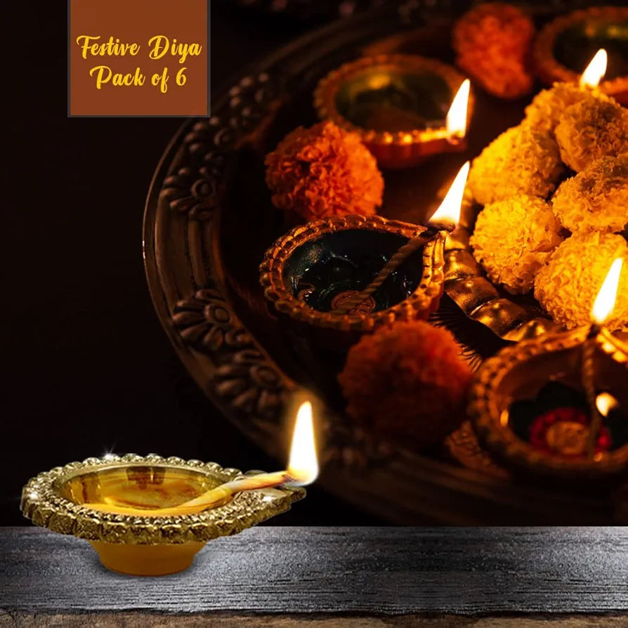 Shubhkart Nitya Brass Dhan Kuber Diya for Daily 180Gm