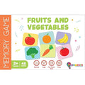 Popcorn Games & Puzzles Memory Game Fruits and Vegetables Board Matching Games Memory Game for Kids Age 2+