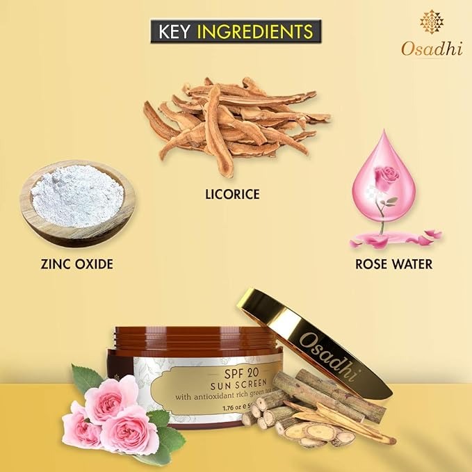 Osadhi Vegan Sunscreen Spf 20 - 50 gms