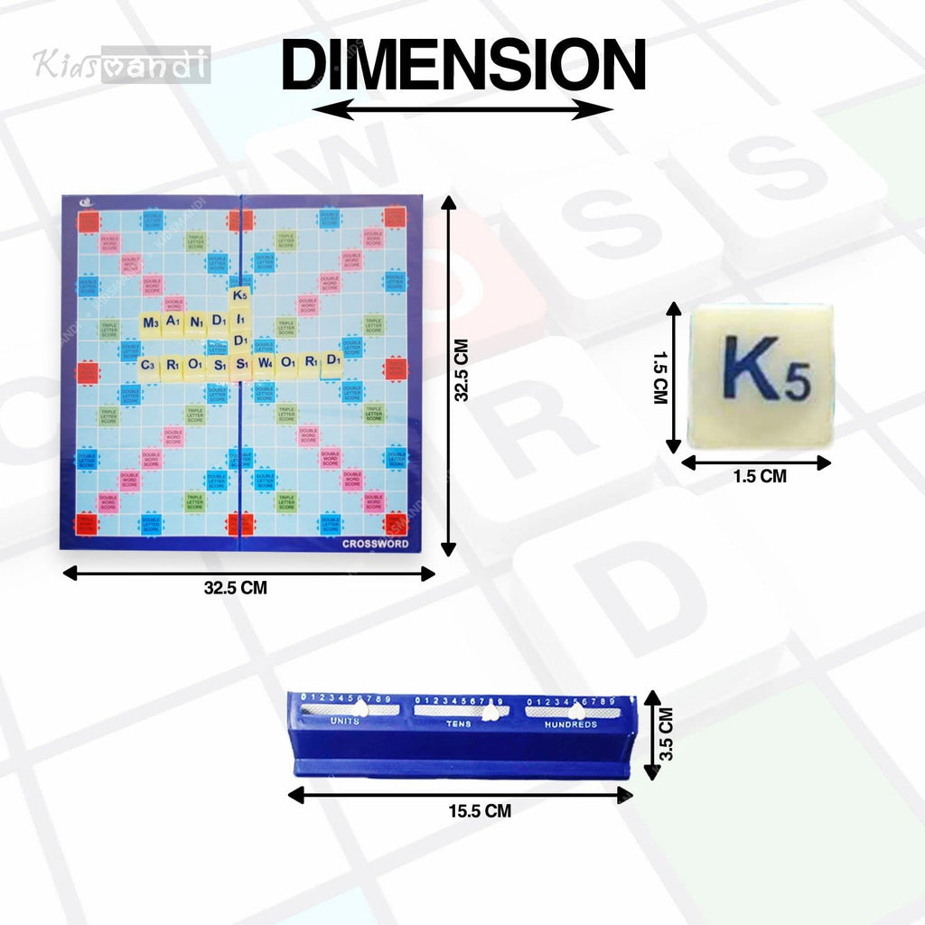 Kids Mandi Crossword Board Game