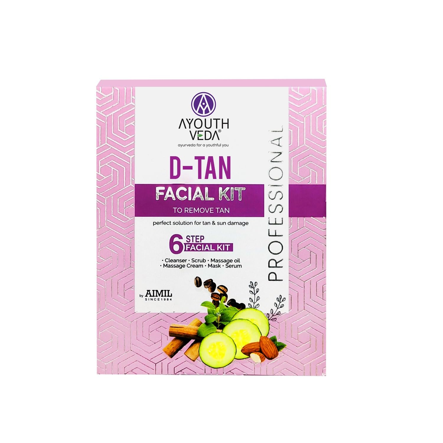 Ayouthveda D-Tan Facial Kit | Tan Removal | TAN Removal & Skin lightening Facial kit -40g