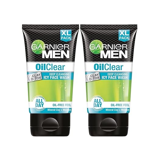 Garnier Men Oil Level Face Wash Pack of 2 - 150 gms