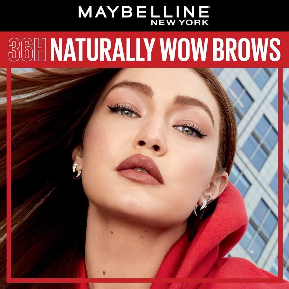 Maybelline New York Tattoo Brow 36h Brow Pencil - Natural Brown, Creamy Powder Texture, Precision Tip. Maybelline New York Tattoo Brow Eyebrow Pencil Lasts Up To 36Hr, Smudge & Water-proof | 0.25 g