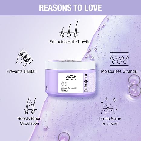 Nykaa Naturals Onion & Fenugreek Hair Growth Hair Mask - 200 ml