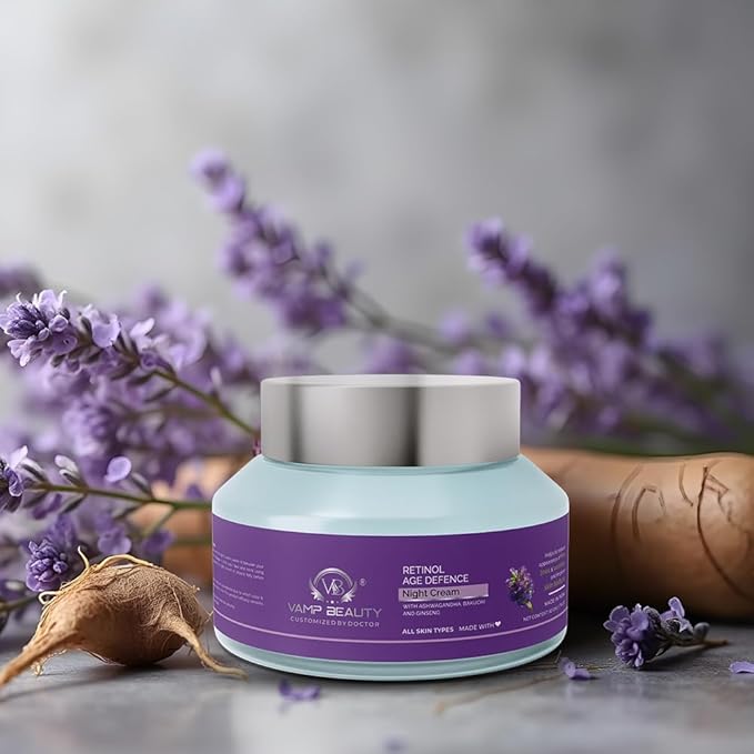 Vamp Beauty Retinol Age Defense Night Cream - 50 Gms