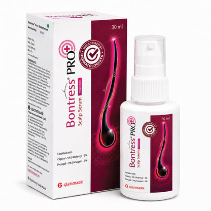 Bontress PRO+ Scalp Serum | Powered by Pro Active Peptides – 5% Capixyl, 3% Redensyl, 3% Anagain, 3% Procapil | Dermat recommended Hair Growth Serum | 94% Users Reported Hair Growth in 28 Days | 30ml