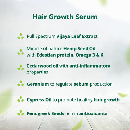 Hampa Hemp Growth Serum and Lush Hair Combo