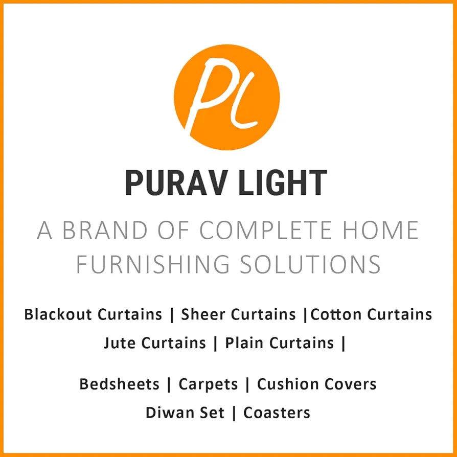 Purav Light Velvet Curtain 7 Feet Long Thermal Insulated Curtains for Door 1 Piece
