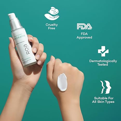 R.O.A Skincare Hydrafix moisturizer for dry skin face with Niacinamide - 50 ml