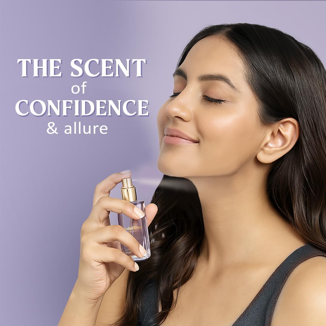 Glamveda Seductress Luxury Pure Perfume for Woman 20ml | Long-Lasting Fragrance | with Pink Pepper, Jasmine, Ambergris, Musk and Vanilla | Floral & Fruity Premium Perfume for Women