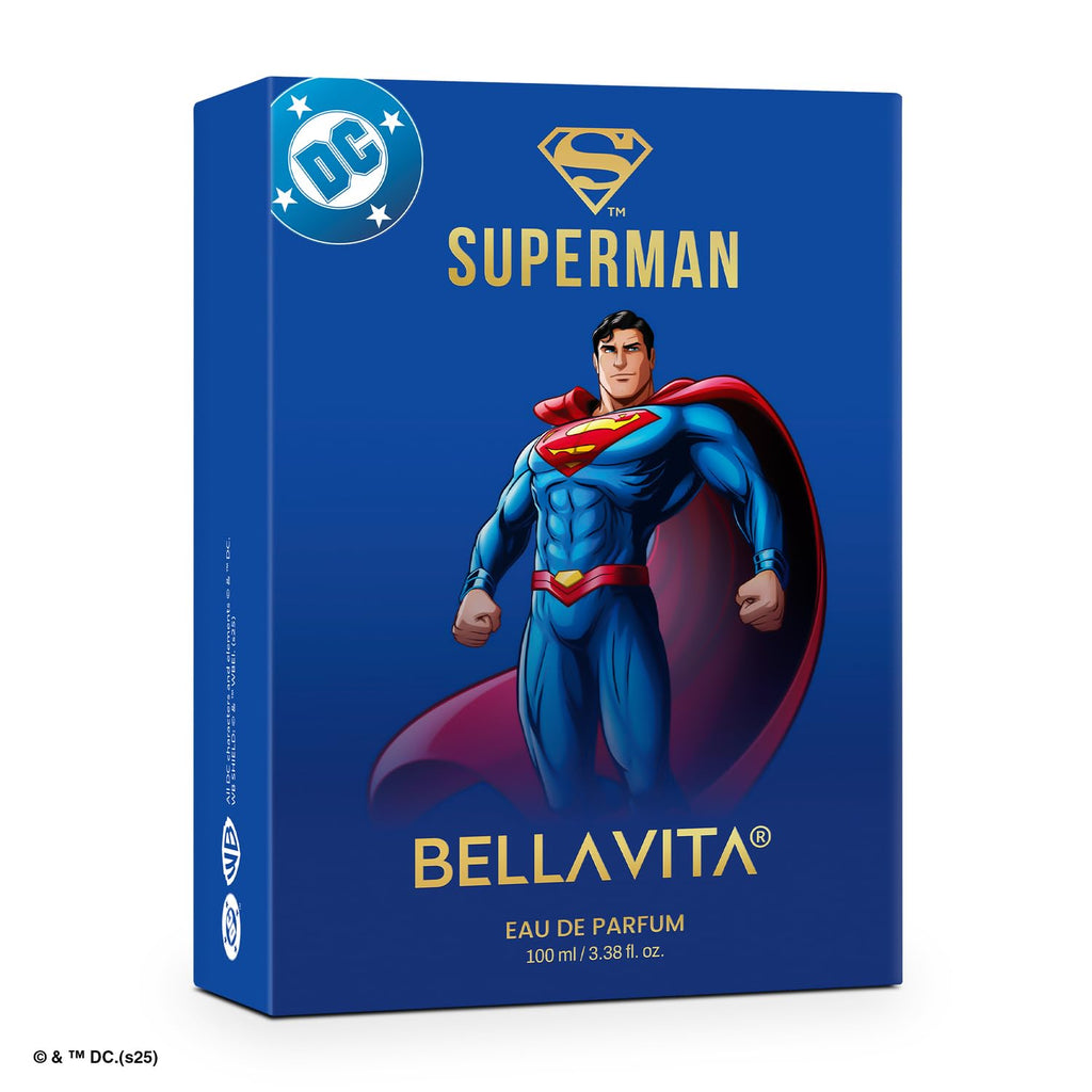 BELLAVITA SUPERMAN | Long Lasting EDP 100ml Perfume for Man | Bergamot, Jasmine and Musk | Premium Fragrance for Men