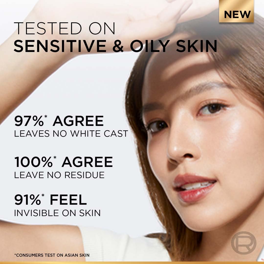 L'Oreal Paris Uv Defender Invisible Resist Daily Sunscreen Spf50+ Pa++++ 50Ml |All Skin Lightweight, Waterproof, Sweatproof & Protects From Pollution & Dust